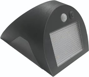 Lampada da parete solare con sensore LED/3W/3,7V 1200 mAh IP54 antracite
