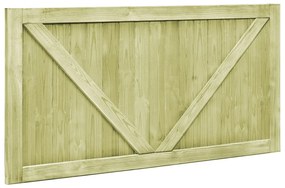 Cancelli da Giardino 2 pz in Legno di Pino Impregnato 300x75 cm