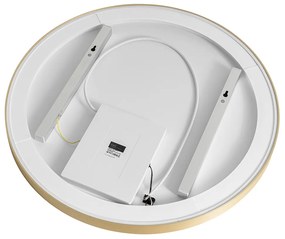 Specchio da bagno oro 70 cm con LED dimmerabile a 3 livelli con touch rotondo - Miral