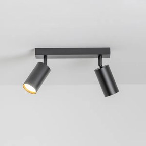 Brilagi - Faretto LED dimmerabile SELE 2xGU10/6,5W/230V nero/oro