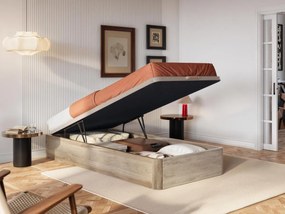 Rete a doghe con contenitore 90 x 200 cm Naturale chiaro - HESTIA di YSMÉE