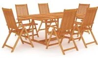 Set da Pranzo da Giardino 7 pz in Legno Massello di Teak 3059540