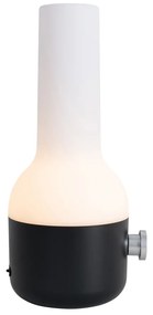 Set di 2 lampade da tavolo per esterni nere con bianco incl. LED ricaricabile - Haard