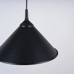 Sollux SL.1326 - Lampadario a sospensione con filo ZUMA 1xE27/15W/230V diametro 30 cm nero