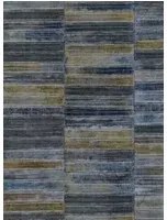 Leder Tapete Legend von Elitis - Blau/ Gold