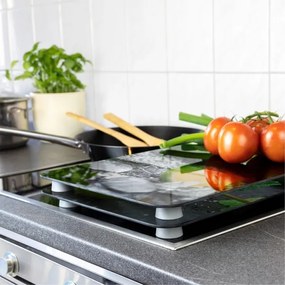 WENKO 2521482100 - Copertura per piano cottura 52x30 cm multicolore/grigio/trasparente