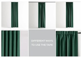 Tenda termoisolante/parzialmente oscurante verde scuro 140x270 cm Kierra – Restilo