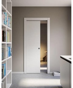 Porta scorrevole Modena bianco matrix L 70 x H 210 cm reversibile