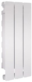 Radiatore acqua calda PRODIGE MODERN in alluminio, 3 elementi, interasse 600 mm, neutral white