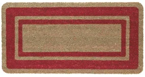 Zerbino in cocco naturale con bordo colorato resistente spessore mm.17