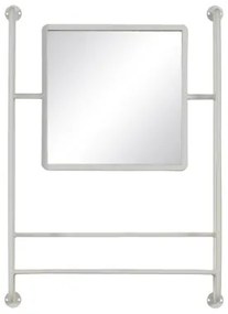 Specchio da parete Bianco Cristallo 52,5 x 12 x 73 cm