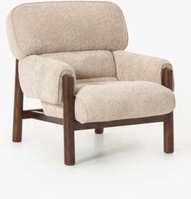 Poltrona lounge in teddy bouclé Calum
