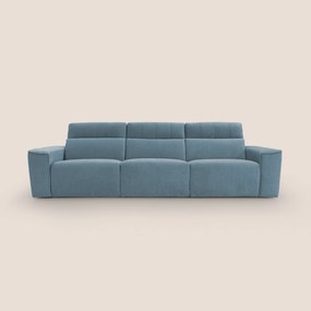 Clark Divano modulare 3 sedute con opzione relax elettrico in tessuto smacchiabile impermeabile T17
