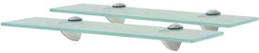 Mensole Galleggianti 2 Pz İn Vetro 40x10 Cm 8 Mm /
