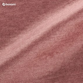 Divano letto in velluto rosa Luca - Milo Casa