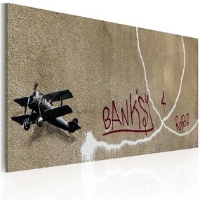 Quadro Aeroplano d'amore (Banksy)