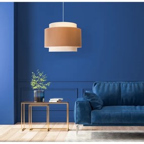 Duolla - Lampadario a sospensione con filo SOHO 1xE27/40W/230V diametro 40 cm beige/color crema