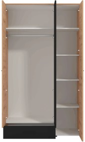 CADDIE - armadio tre ante moderno minimal in legno