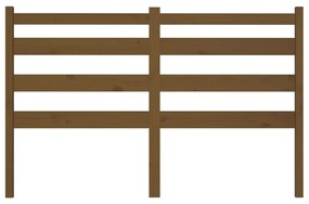 Testiera per letto miele 156x4x100 cm in legno massello di pino