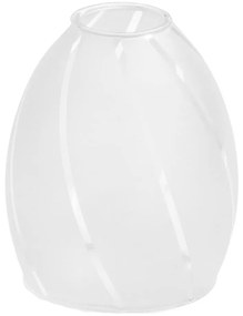 Vetro di ricambio bianco per lampadario E14, diametro 7,2 cm