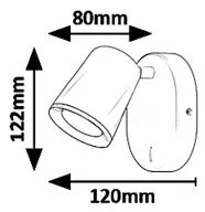 Rabalux 5045 - Luce Spot da parete a LED SOLANGE LED/6W/230V