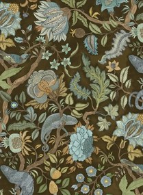 Josephine Munsey Tapete Chameleon Trail - Dark Brown and Blue