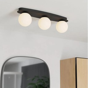 Eglo 902092 - Plafoniera LED per bagno CASTROVIDO 3xG9/4,2W/230V IP44 nera