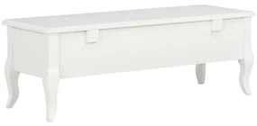 280048  mobile porta tv bianco 100x35x35 cm in legno