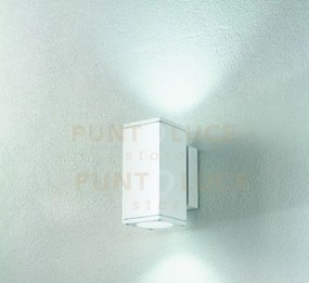 Applique per esterni nevada 2 luci attacco gu10 bianco h.22,5cm