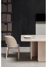 Tavolo da pranzo con impiallacciatura di frassino , 137 x 137 cm Arq - Teulat