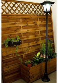 Lampada solare a LED per esterni, 1,2 V / 1800 mAh, IP44, nera