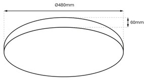 Plafoniera LED dimmerabile ALLISTER LED/50W/230V 3000-6000K + tc