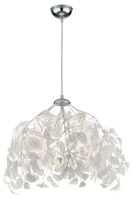 Lampadario a foglie bianco Leavy Trio