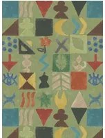 GP & J Baker Carta da parati Potato Print - Green