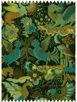 House of Hackney Stoff Phantasia - Velvet - Emerald Green