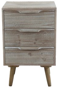 ANGELINE - mobiletto 5 cassetti in paulownia e mdf industrial