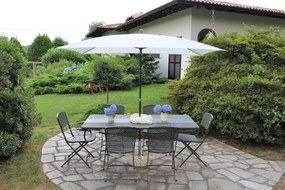 Ombrellone da Giardino 2,4x1,5 m Palo Ø27 mm in Acciaio Maffei Kronos Antracite...