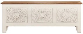 Scatola Portaoggetti 110x30x40 cm in Legno Massello di Acacia