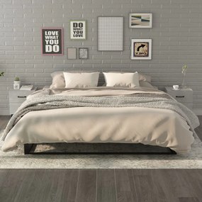 Comodini 2 pz grigio cemento 40x35x47,5 cm