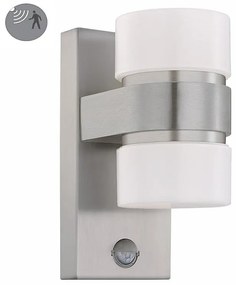 Applique LED moderno da esterno Atollari doppia luce grigio IP44, luce bianco caldo 1000 lumen, EGLO