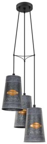 Eglo 43108 - Lampadario a sospensione con filo HONEYBOURNE 3xE27/60W/230V