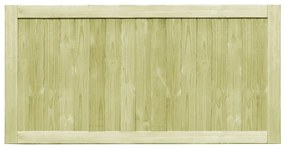 Cancelli da Giardino 2 pz in Legno di Pino Impregnato 300x75 cm