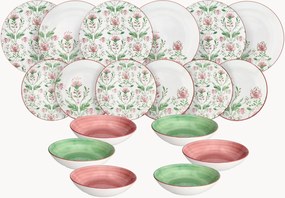 Servizio di piatti in porcellana Madison Lolita, 6 persone, set da 18
