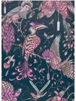 Vogeltapete Audubon von Clarke & Clarke - Pink