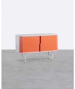 Credenza Bassa 2 Ante in Acciaio Laminato Kepa Arancione - The Masie