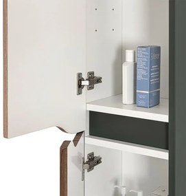 Colonna bagno sospesa alta noce canaletto Minori/Maiori 30x150 cm