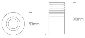 WHITE COB LED 7W WW DARK LIGHT IP65 38deg 700mA