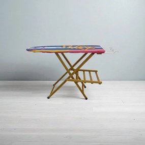 Asse da stiro modello LADY in legno massello NOCE