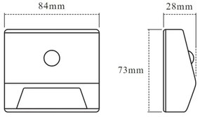 Osram - Lampada per scale a LED con sensore NIGHTLUX LED/0,25W/3xAAA IP54