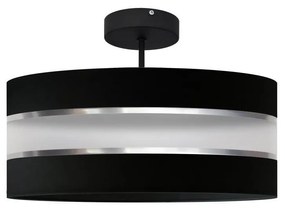 Lampadario a sospensione con supporto rigido HELEN 3xE27/15W/230V nero/cromo lucido